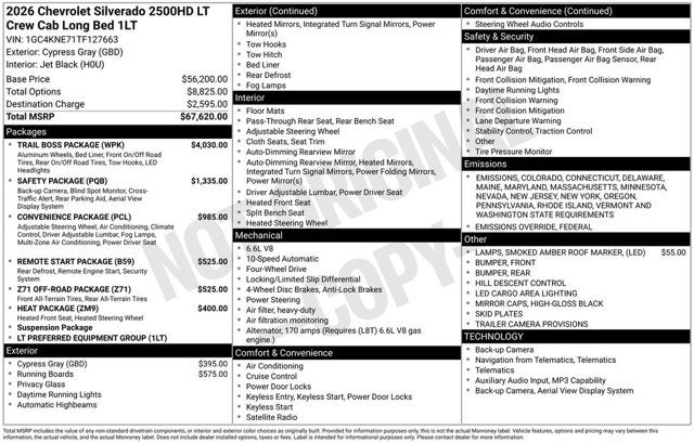 2026 Chevrolet Silverado 2500HD LT