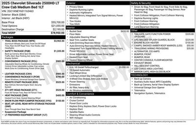 2025 Chevrolet Silverado 2500HD LT