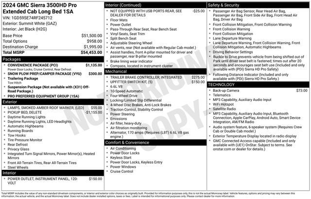 2024 GMC Sierra 3500HD Pro