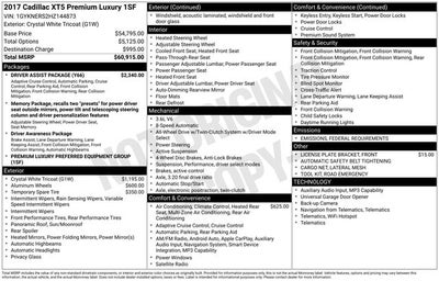 2017 Cadillac XT5 Premium Luxury