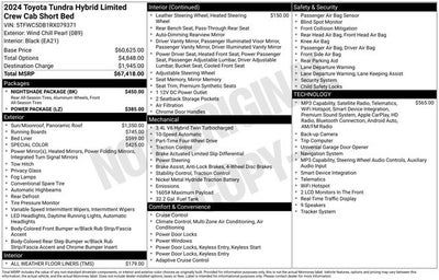 2024 Toyota Tundra Hybrid Limited