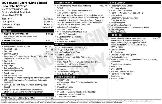 2024 Toyota Tundra Hybrid Limited