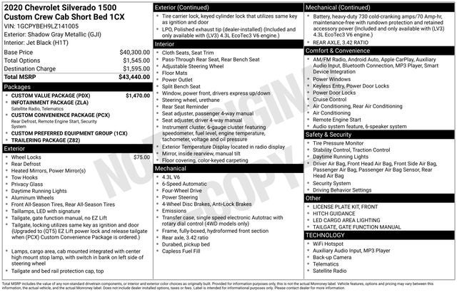 2020 Chevrolet Silverado 1500 Custom