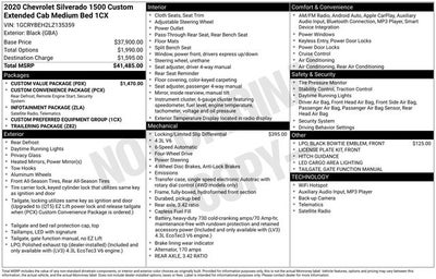 2020 Chevrolet Silverado 1500 Custom