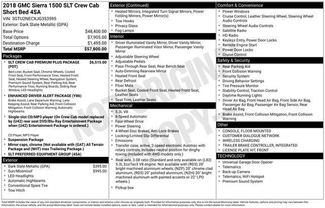 2018 GMC Sierra 1500 SLT