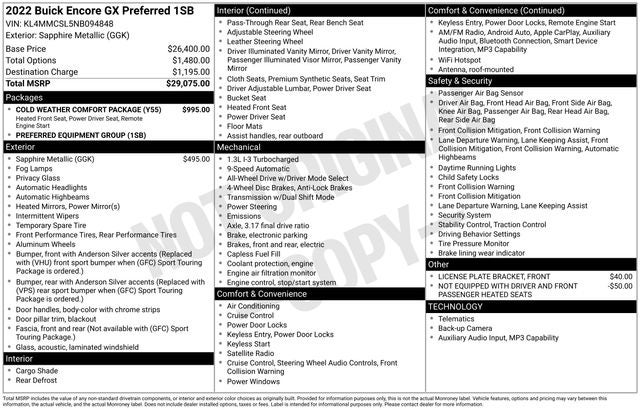2022 Buick Encore GX Preferred
