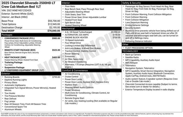 2025 Chevrolet Silverado 2500HD LT