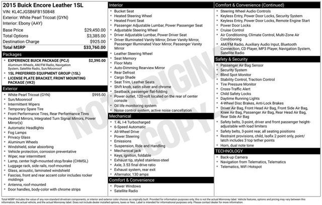 2015 Buick Encore Leather