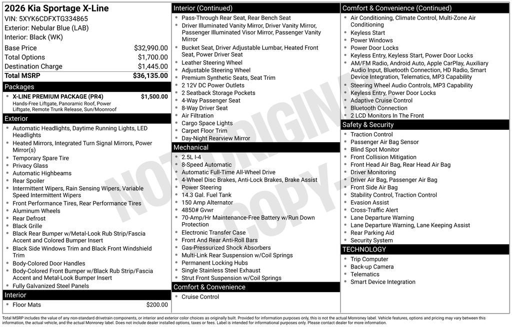 2026 Kia Sportage X-Line