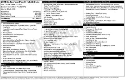 2024 Kia Sportage Plug-In Hybrid X-Line