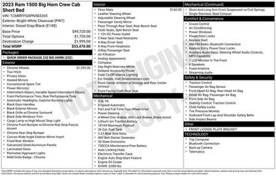 2023 RAM 1500 Big Horn/Lone Star
