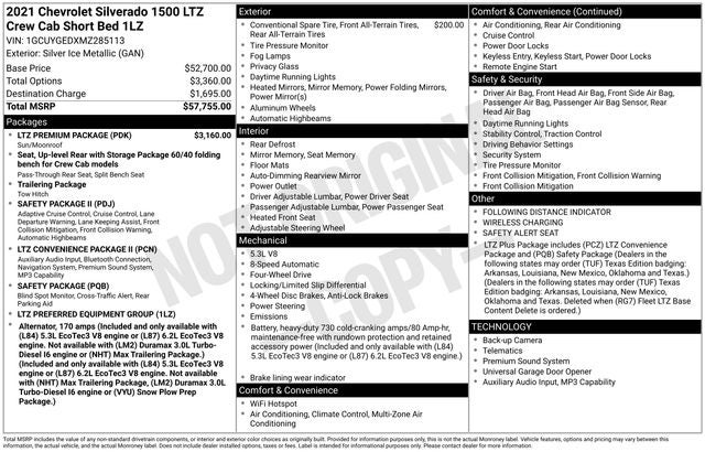 2021 Chevrolet Silverado 1500 LTZ