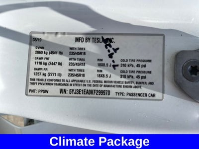 2019 Tesla Model 3 Base