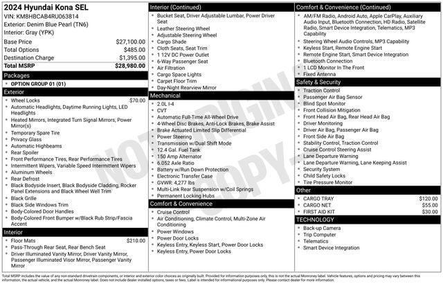 2024 Hyundai Kona SEL