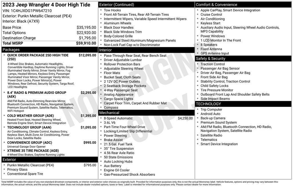 2023 Jeep Wrangler High Tide