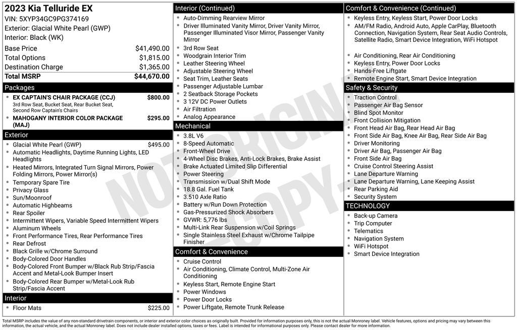 2023 Kia Telluride EX