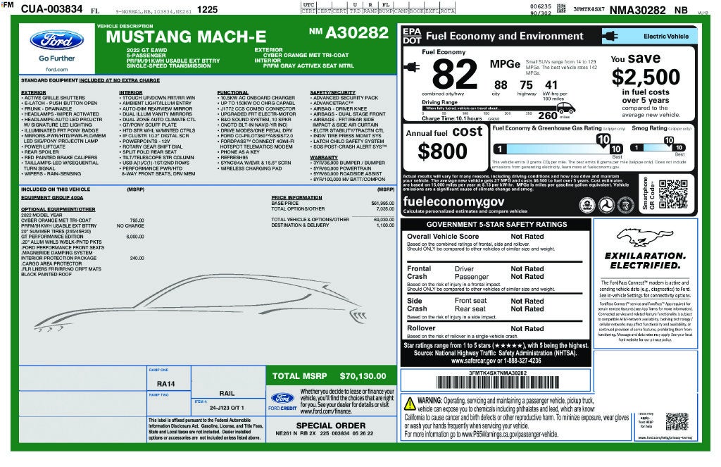 2022 Ford Mustang Mach-E GT