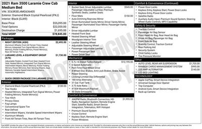 2021 RAM 3500 Laramie