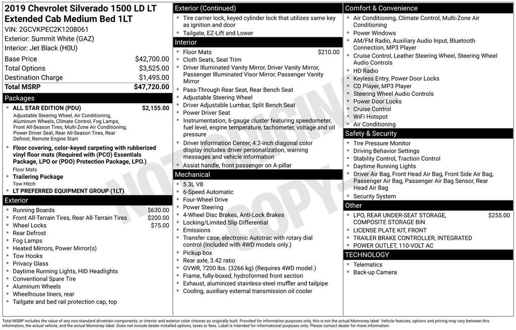 2019 Chevrolet Silverado LD LT