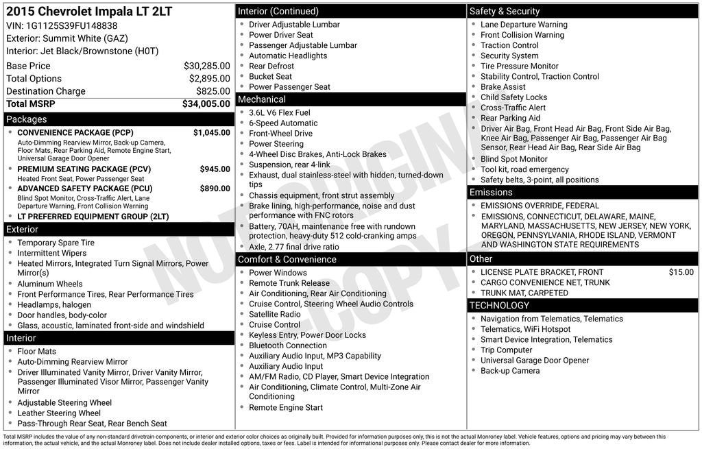 2015 Chevrolet Impala LT