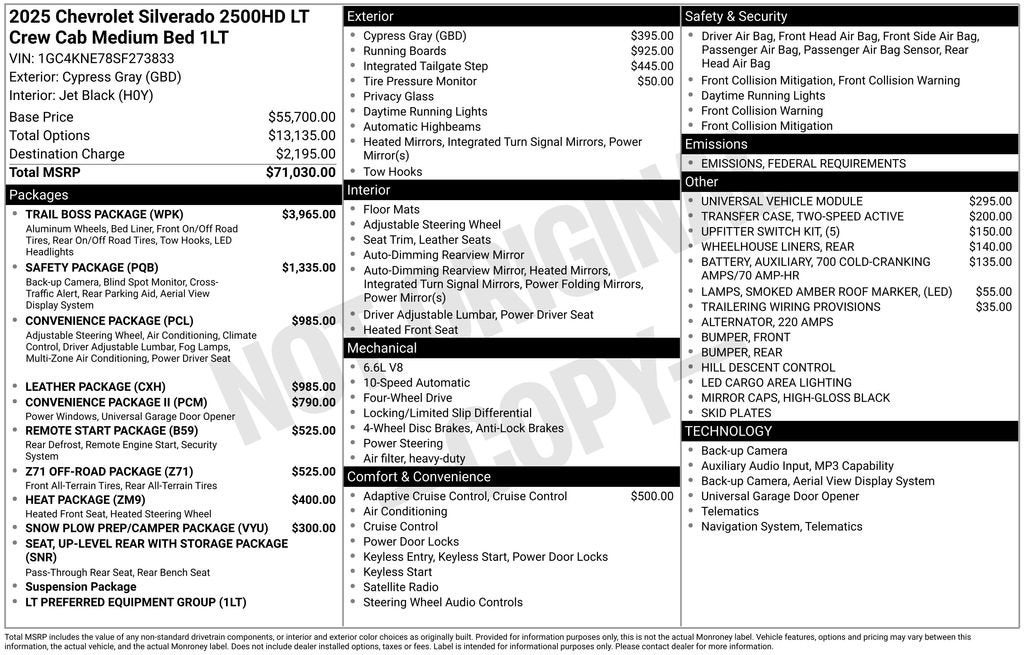 2025 Chevrolet Silverado 2500 HD LT
