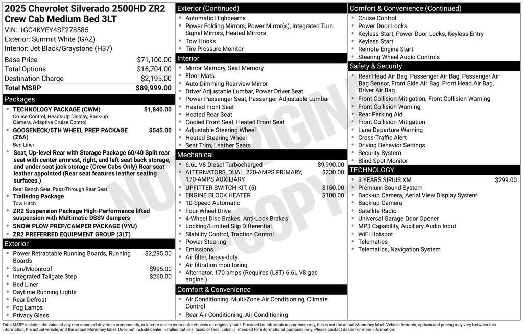 2025 Chevrolet Silverado 2500 HD ZR2