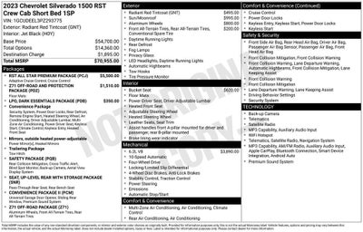 2023 Chevrolet Silverado 1500 RST