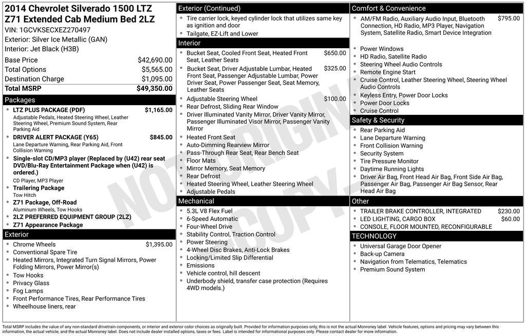 2014 Chevrolet Silverado 1500 LTZ