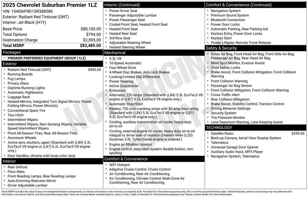 2025 Chevrolet Suburban Premier