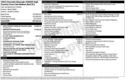 2025 Chevrolet Silverado 3500 HD High Country