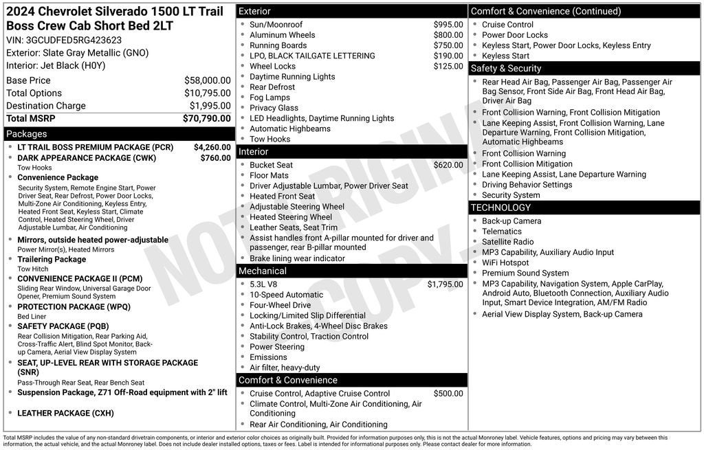 2024 Chevrolet Silverado 1500 LT Trail Boss