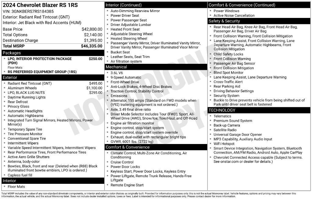 2024 Chevrolet Blazer RS