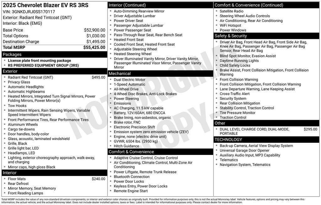 2025 Chevrolet Blazer EV RS