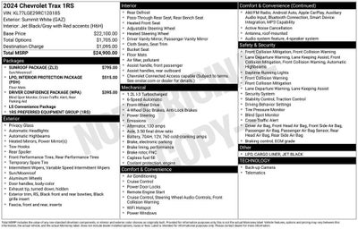 2024 Chevrolet Trax 1RS