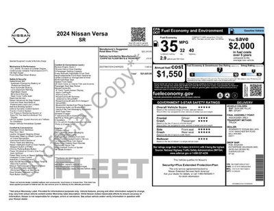2024 Nissan Versa SR