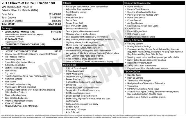 2017 Chevrolet Cruze LT
